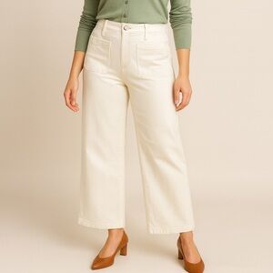 Madewell NWT Perfect Vintage Wide Leg Jean Size 33 Patch Pocket